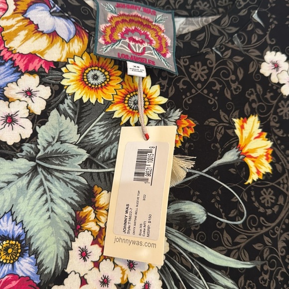 JOHNNY WAS Sustine Bell Sleeve size XS. JW runs very large size down S ➡️ XS - Picture 2 of 7